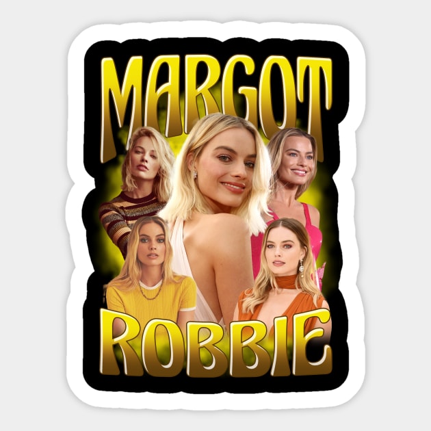 RETRO VINTAGE MARGOT ROBBIE BOOTLEG STYLE Sticker by Archer Expressionism Style